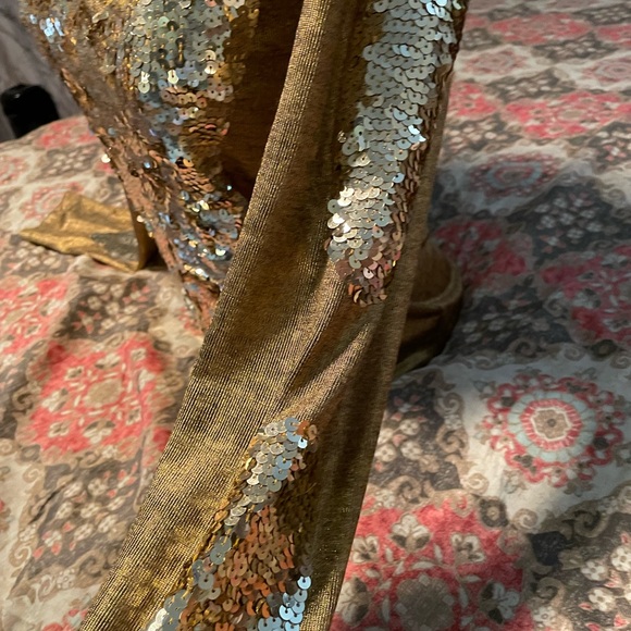 DISCOUNT UNIVERSE GOLD Indie Sleeze mermaid top L - old skool DU vintage - Picture 5 of 7